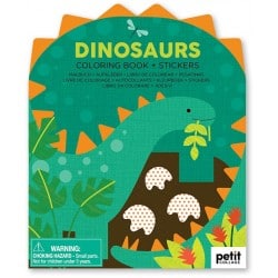 Billede af Petit Collage Coloring & Sticker Book Dino - Legetøj
